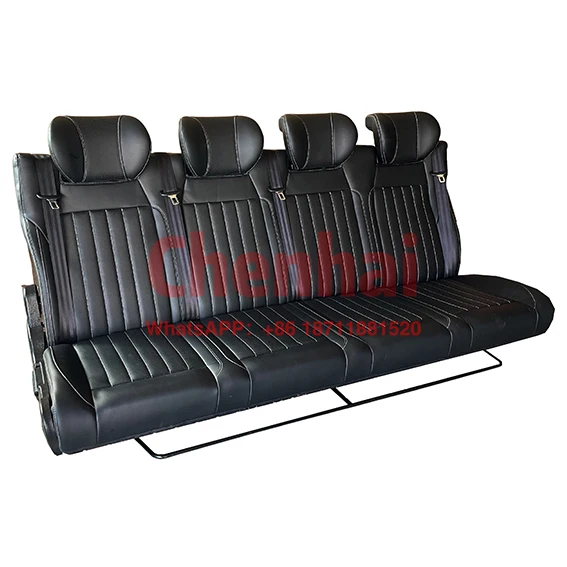 

Customize Adapted Different Needs Bifold 4-Person Rear Seats With PU Leather Waterproof Comfortable Foam For RV Modification