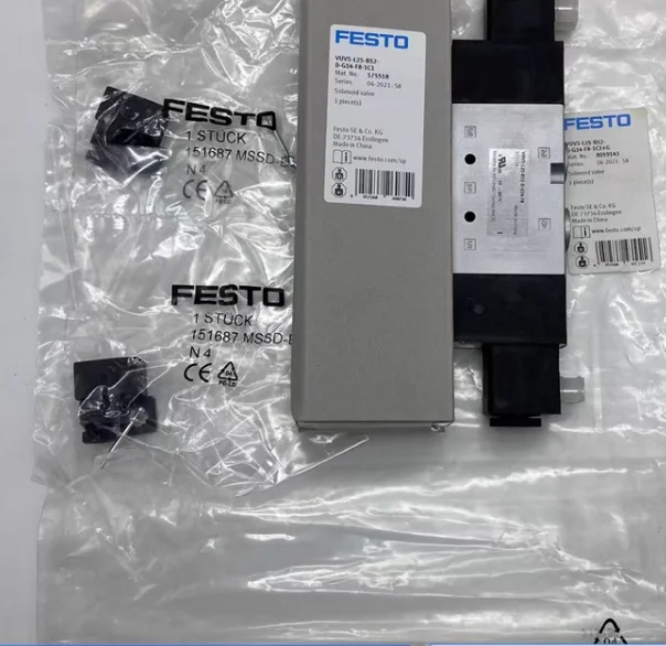 

New FESTO solenoid valve VUVS-L25-B52-ZD-G14-F8 575517 VUVS-L25-B52-ZD-G14-F8-1C1 575519 VUVS-L25-B52-ZD-G14-F8-1B2 575521