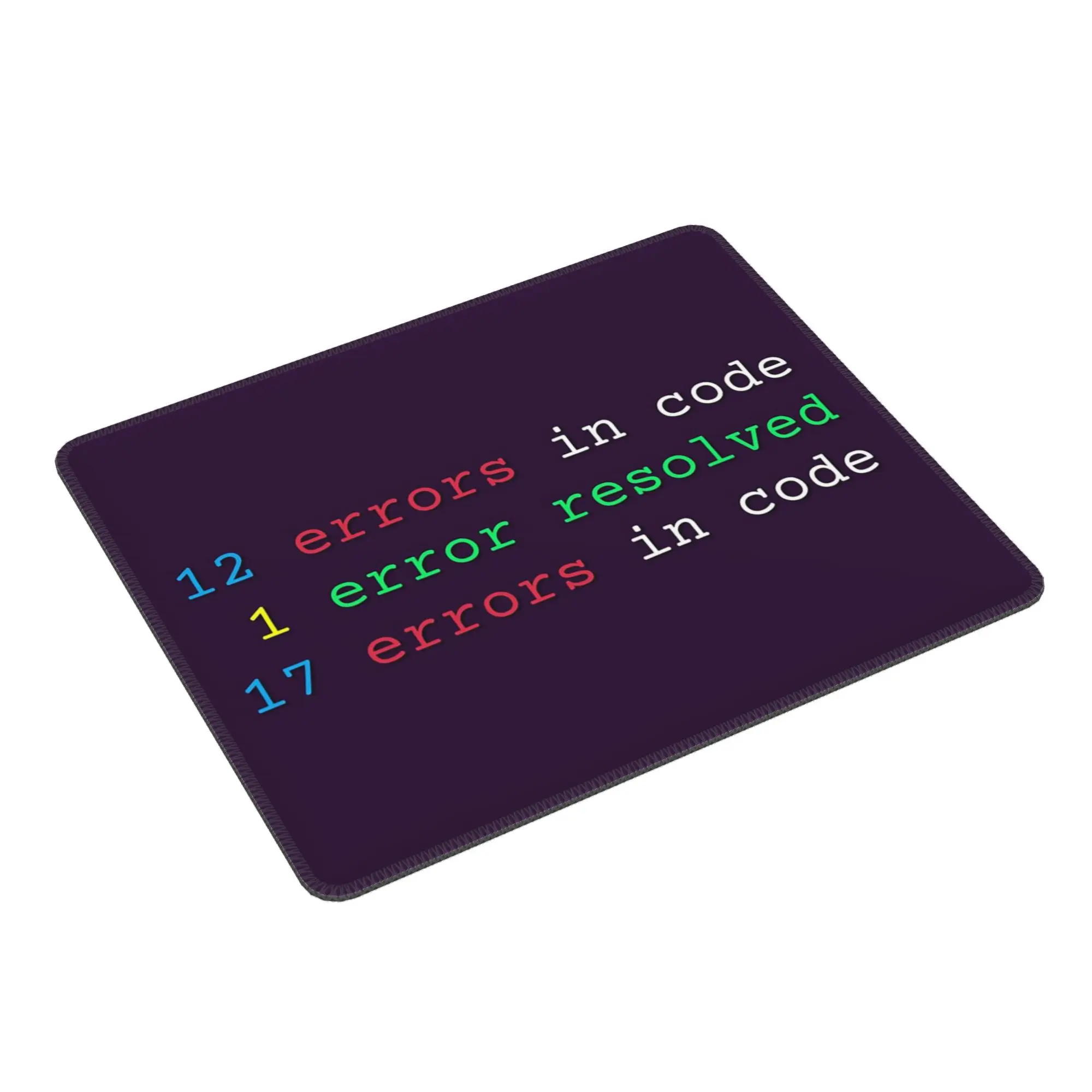 12 errors in code 1 error resolved 17 errors in code Mouse Pad Computer Keyboard Mouse Mat Gamer PC Laptop Desk Mat