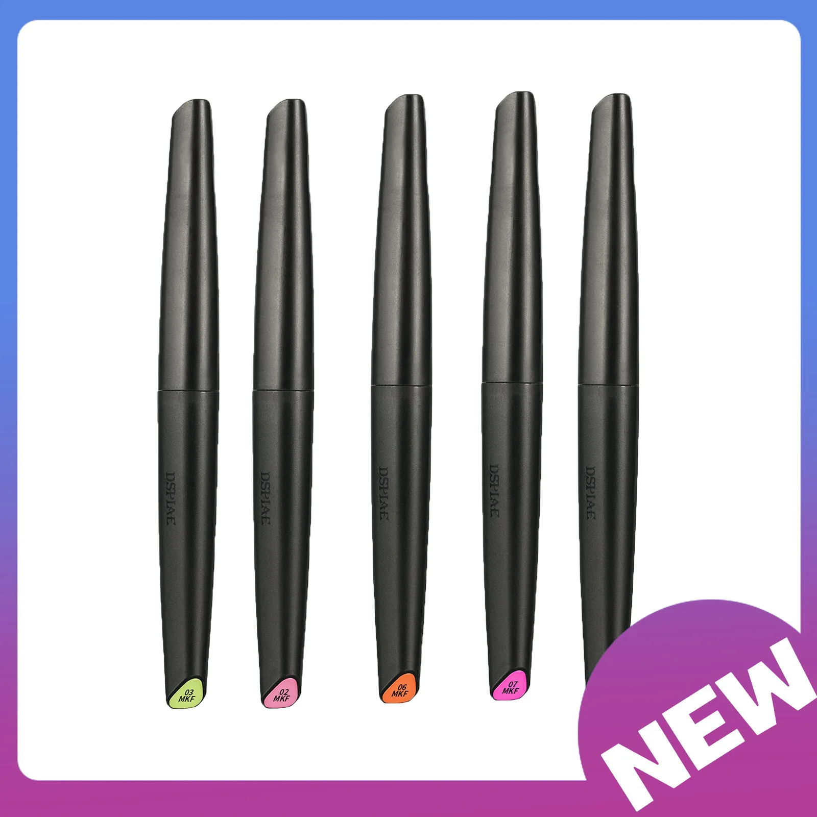 DSPIAE 5/8/12 لون فرشاة القلم صديقة للبيئة المياه القائمة لينة رئيس ماركر قاعدة اللون لامع اللون الفلورسنت #3