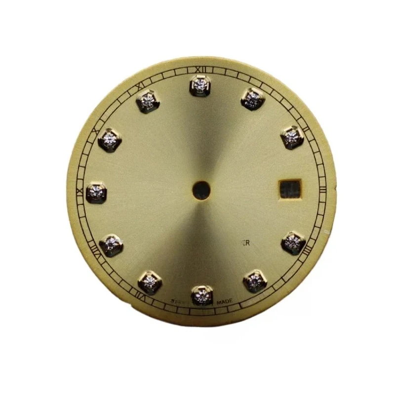 New Watch Log Dial Mechanical Watch Diamond-Embedded Modification Plate 2836 Surface Watch Needles 8215 Dial Diameter 31mm