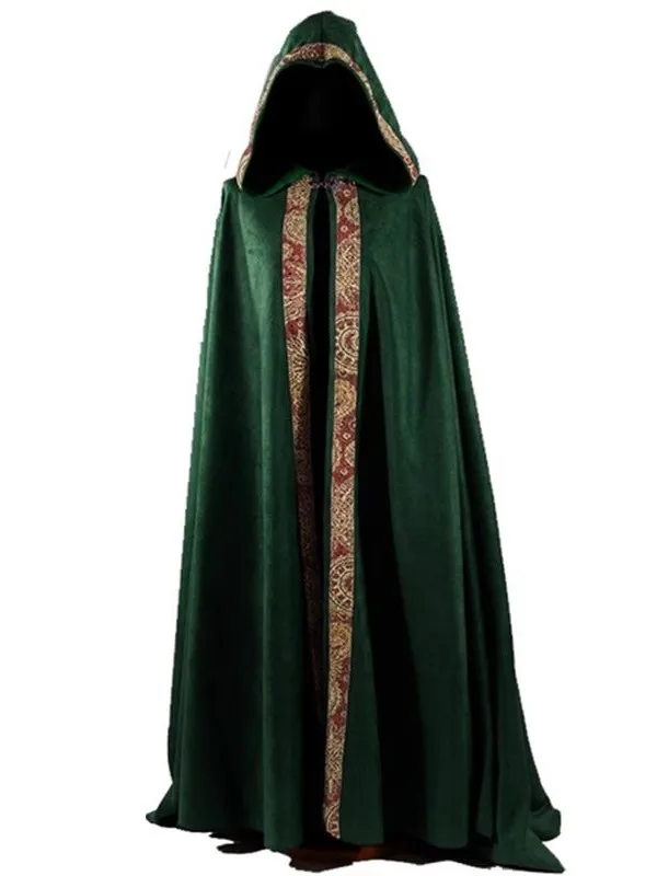 Capa Medieval de Clero com Capuz para loween, Traje de Performance Cosplay Cthulhu, Robe Longo de Fibra de Poliéster 00% ...