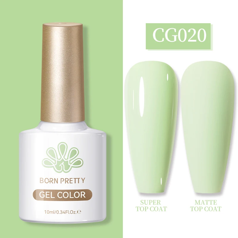 BORN PRETTY 10ML Nagel-Gel-Lack Abziehbarer UV-LED Semi-Permanenter Nagellack für Salon und Zuhause Französische Nägel Maniküre Gel-Nägel
