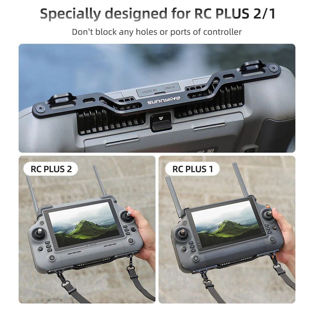 Sunnylife تحكم عن بعد الحبل حزام الرقبة مع خطاف مشبك ثابت ل DJI RC PLUS 2/1 ل Matrice 4 سلسلة ملحقات طائرة بدون طيار