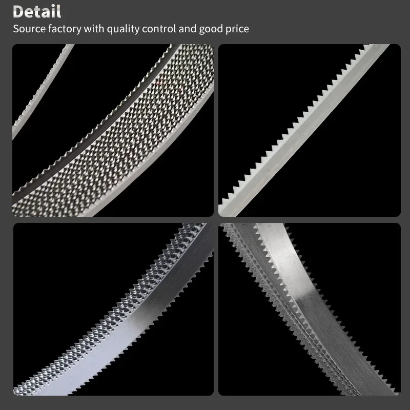 customized CNC wire band saw blade for soft PU leather foam cutter blades PE sponge cut saw band knives