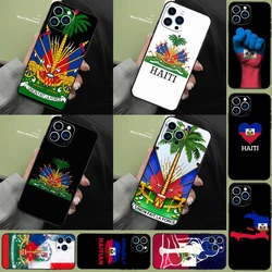 Haiti Haitian Flag Phone Case For iPhone 15 13 12 11 14 16 Pro Max X XR XS Case For iPhone 15 12 13 Mini Plus Cover