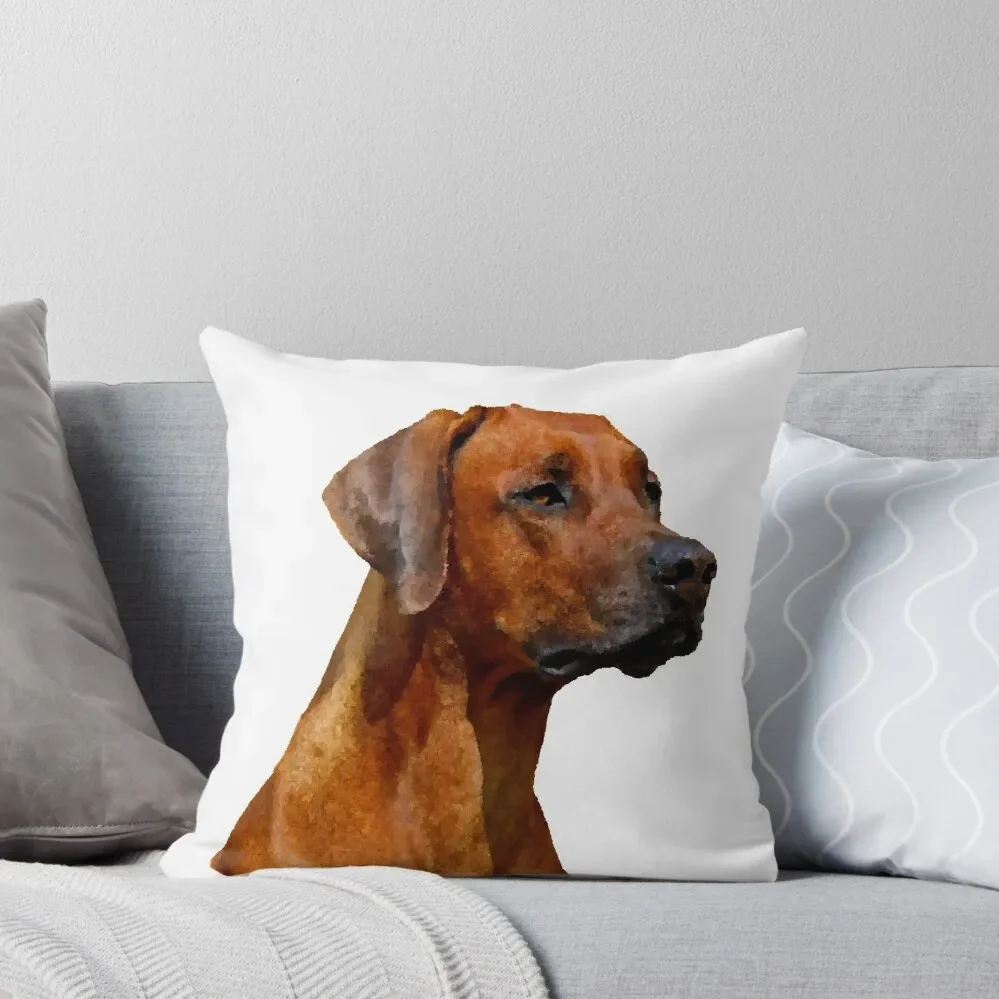 Rhodesian Ridgeback Dog Mixed Media Design Throw Pillow Pillow Case Christmas pillow