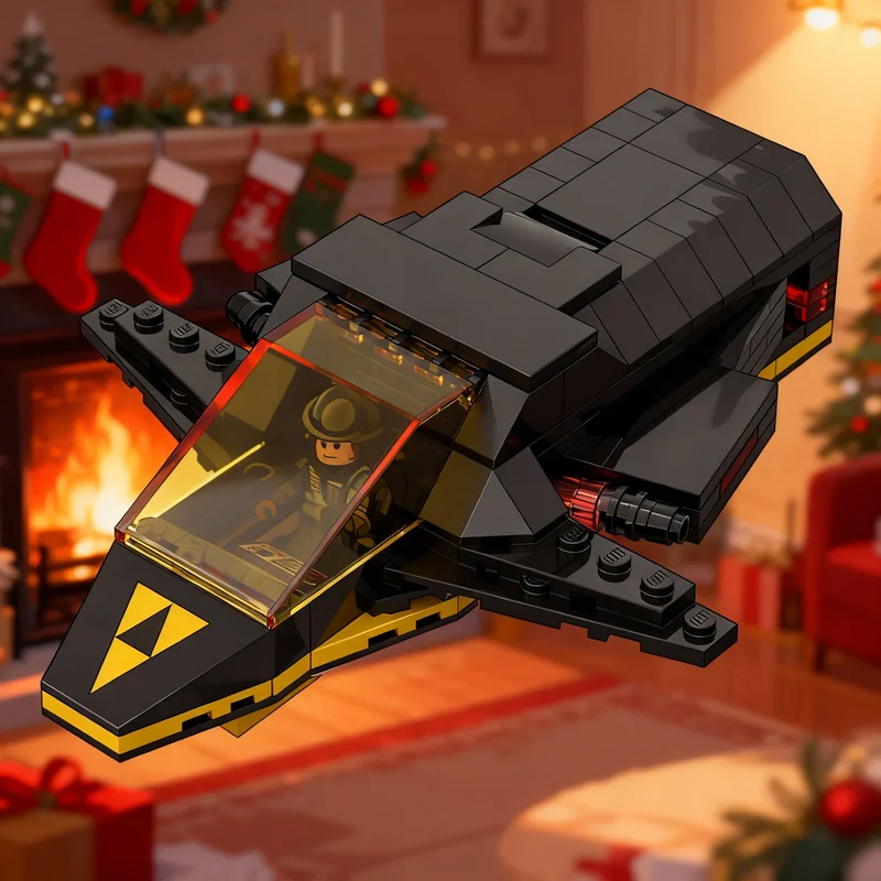 

192 детали MOC Модуль кабины Blacktron, космическая модель, конструктор, игрушка для сборки, подарок на Рождество, креативная идея, кирпичики