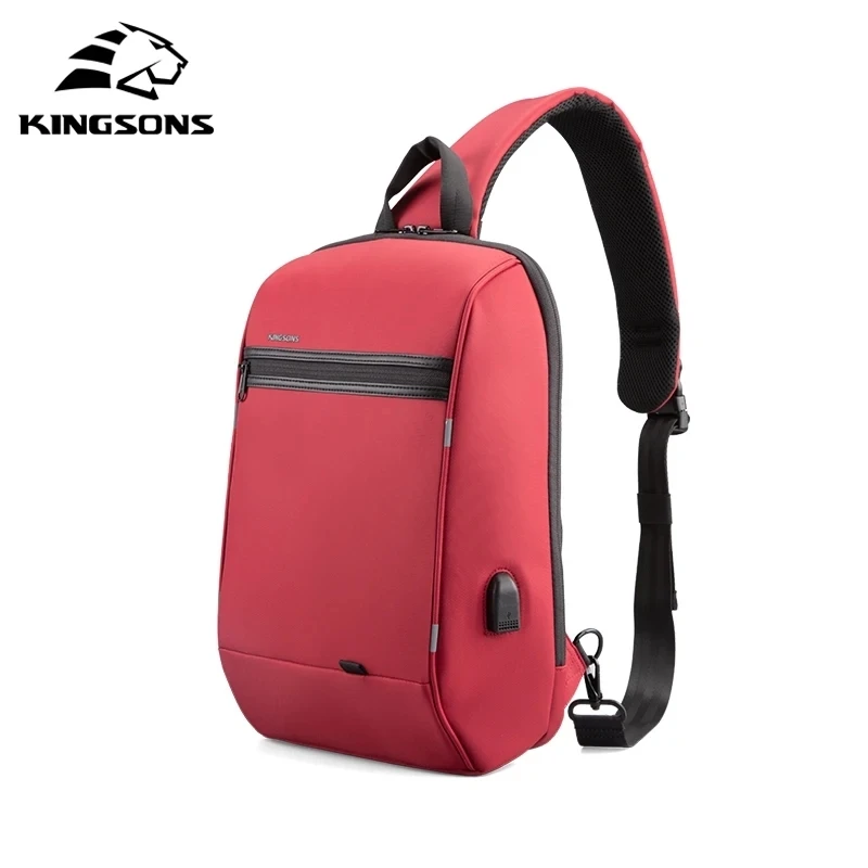 Kingsons Single Shoulder ipad bag Men Waterproof Laptop Backpack 13/13.3 inch Mini School Bags for Boys