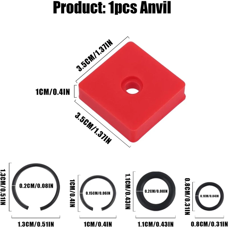 Y50A Impact Socket Retaining Clip Friction Rings Kit 3/8