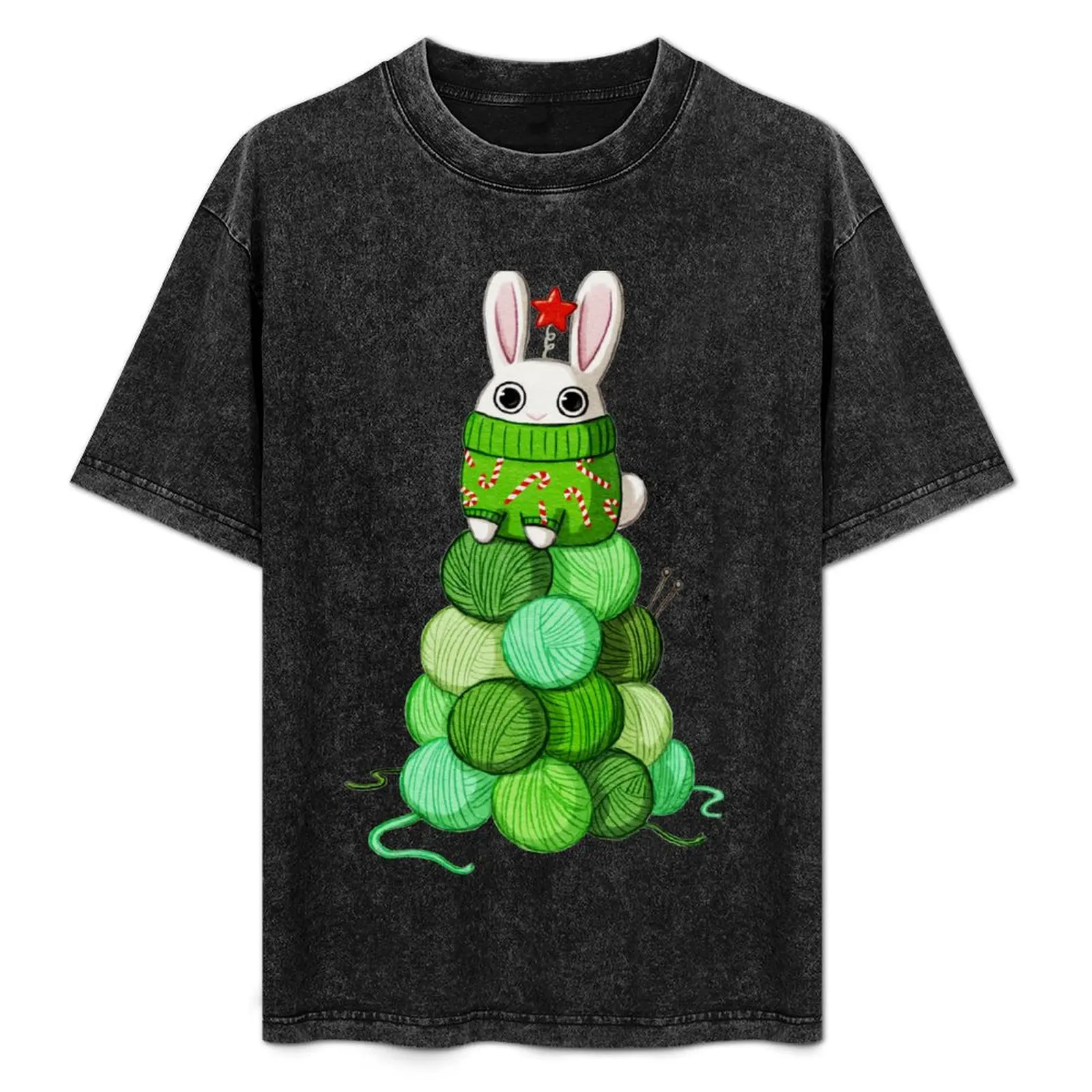 

Bunny Christmas Tree T-Shirt Moisture Control Sports Tee