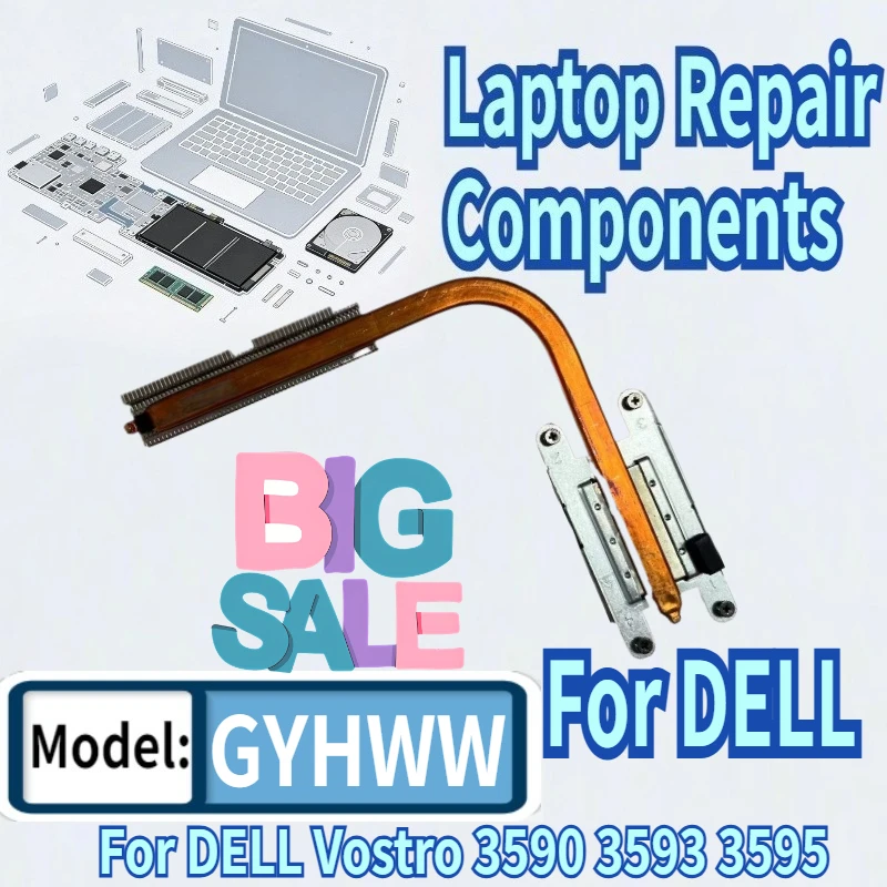 

95% New Heatsink For DELL Vostro 3590 3593 3595 Thermal Module CN-0CT4KT 0CT4KT CT4KT