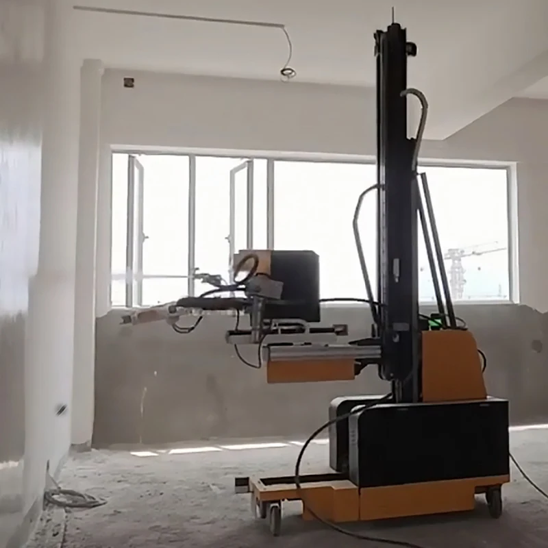 Automated Wall Finishing Robot - usage example
