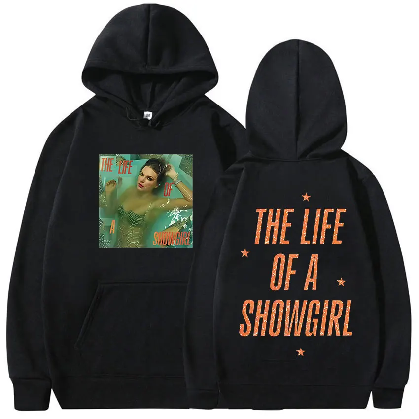 

The Life of A Showgirl Tour, новинка 2025, толстовка с капюшоном для мужчин и женщин, эстетичная одежда большого размера, толстовка в стиле ретро, Harajuku, с длинным рукавом и капюшоном