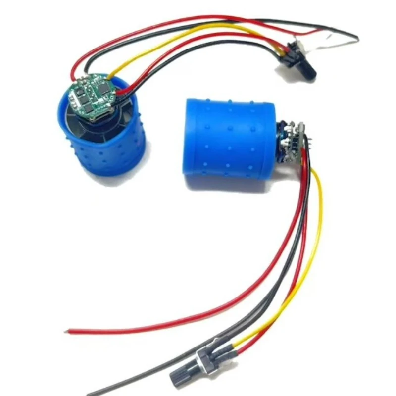 DC 9V 12V 24V 100000RPM Ultra-high Speed BLDC 3-Phase Brushless Motor Equipped W/ Driver CNC Aluminum Alloy Impeller Ducted Fan