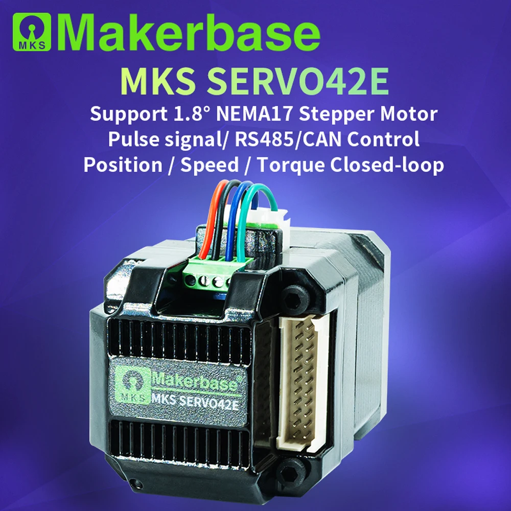 Makerbase MKS SERVO42E NEMA17 closed loop stepper motor Driver CNC 3d printer for Gen_L FOC quiet and efficient