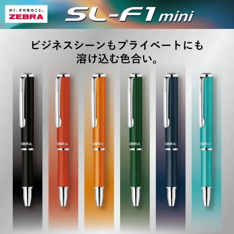 Original Japan ZEBRA SL-F1mini Ballpoint Pen,Telescopic Metal Body 0.7mm Refillable Pocket Pen for Office Writing & Signing