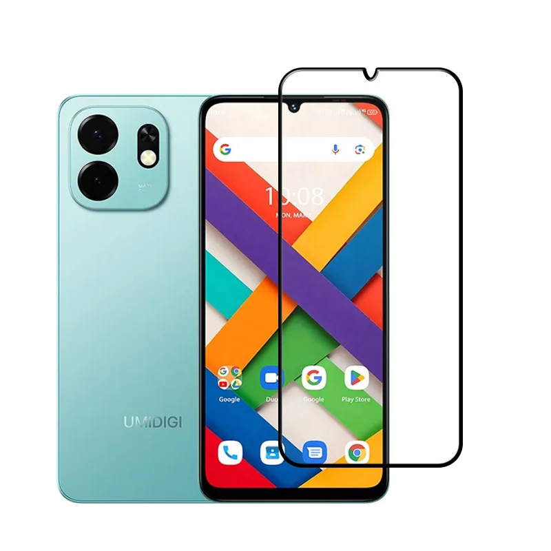 4-IN-1For Umidigi A75X Glass Screen Protector High-Clarity Bright Crystal Front Film+A75X Soft back Lens film