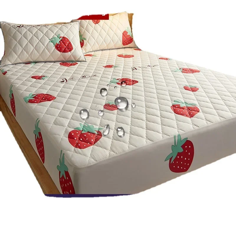 Waterproof mattress, mattress cover, single-piece urine-proof and breathable mattress cover, thickened padded cotton and