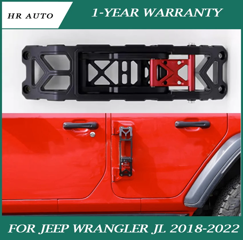 Car Modification Parts Fit for JEEP Wrangler JL 2018-2022 Modified Side Ladder Door Hinge Pedal Assisted Climbing Pedal