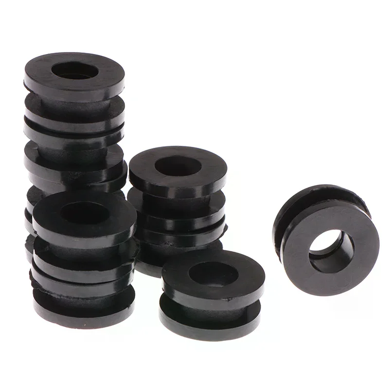 10Pcs Black Motorcycle Side Cover Rubber Grommets Gasket Fairings For CBR GSXR Ninja ZX YZF Kawasaki