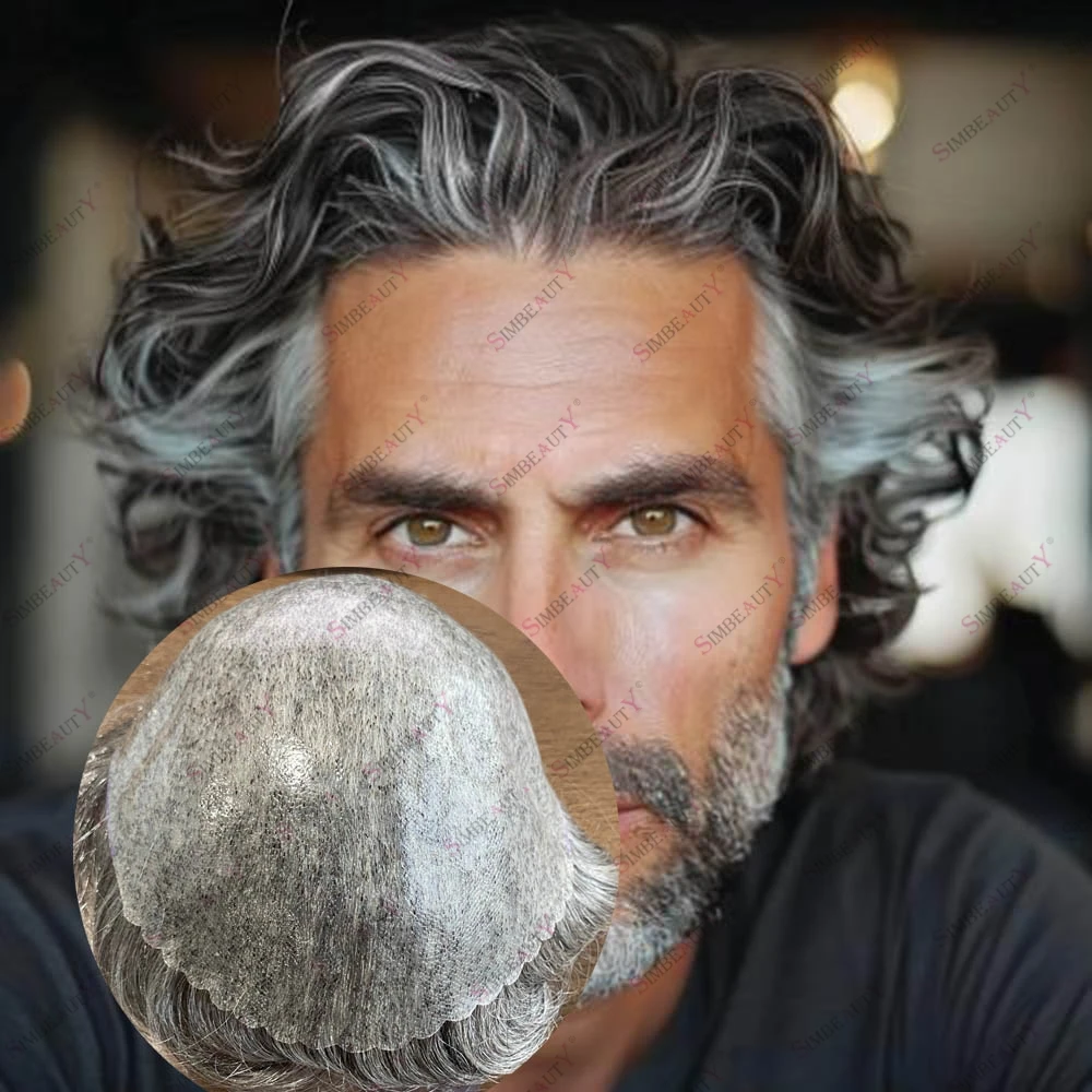 

Мужской парик-накладка 30 мм из натуральных волос, серо-черный (оттенки 1B40, 1B50, 1B65, 1B80), для мужчин с выпадением волос, с естественной линией роста волос, на основе из кожи, самая выгодная цена