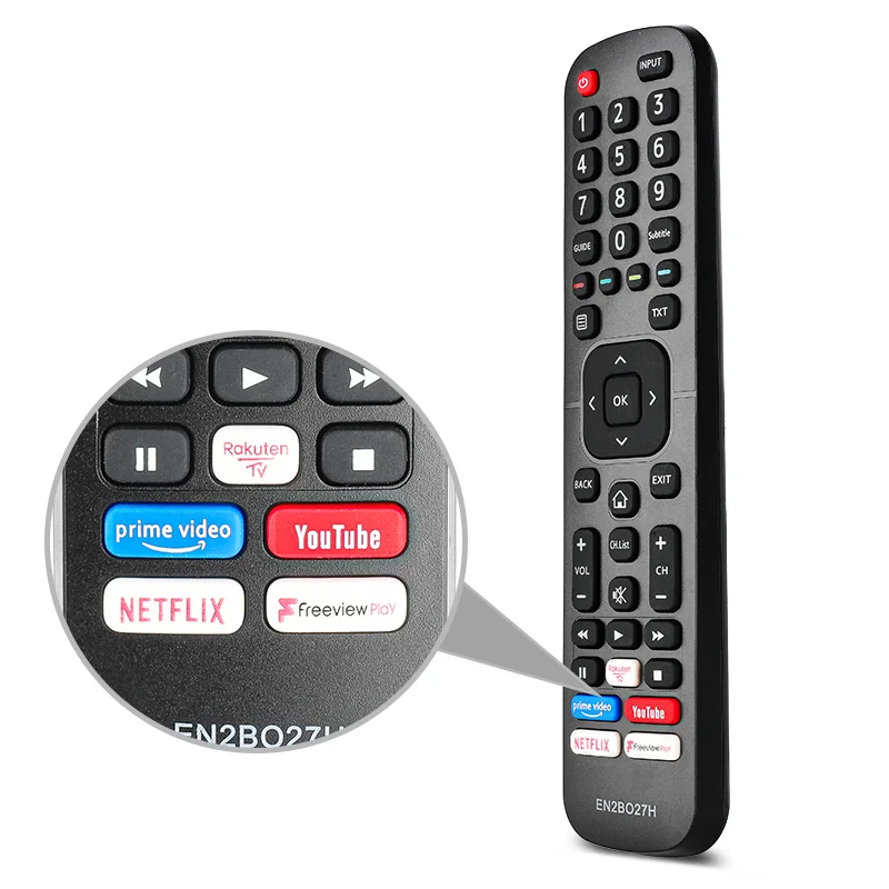 EN2BO27H For Hisense Remote Control Compatible With Hisense TV H43B7000 H43B7100 H50B7100 H50B7120 H55B7100 H55B7120 H65B7100 H6
