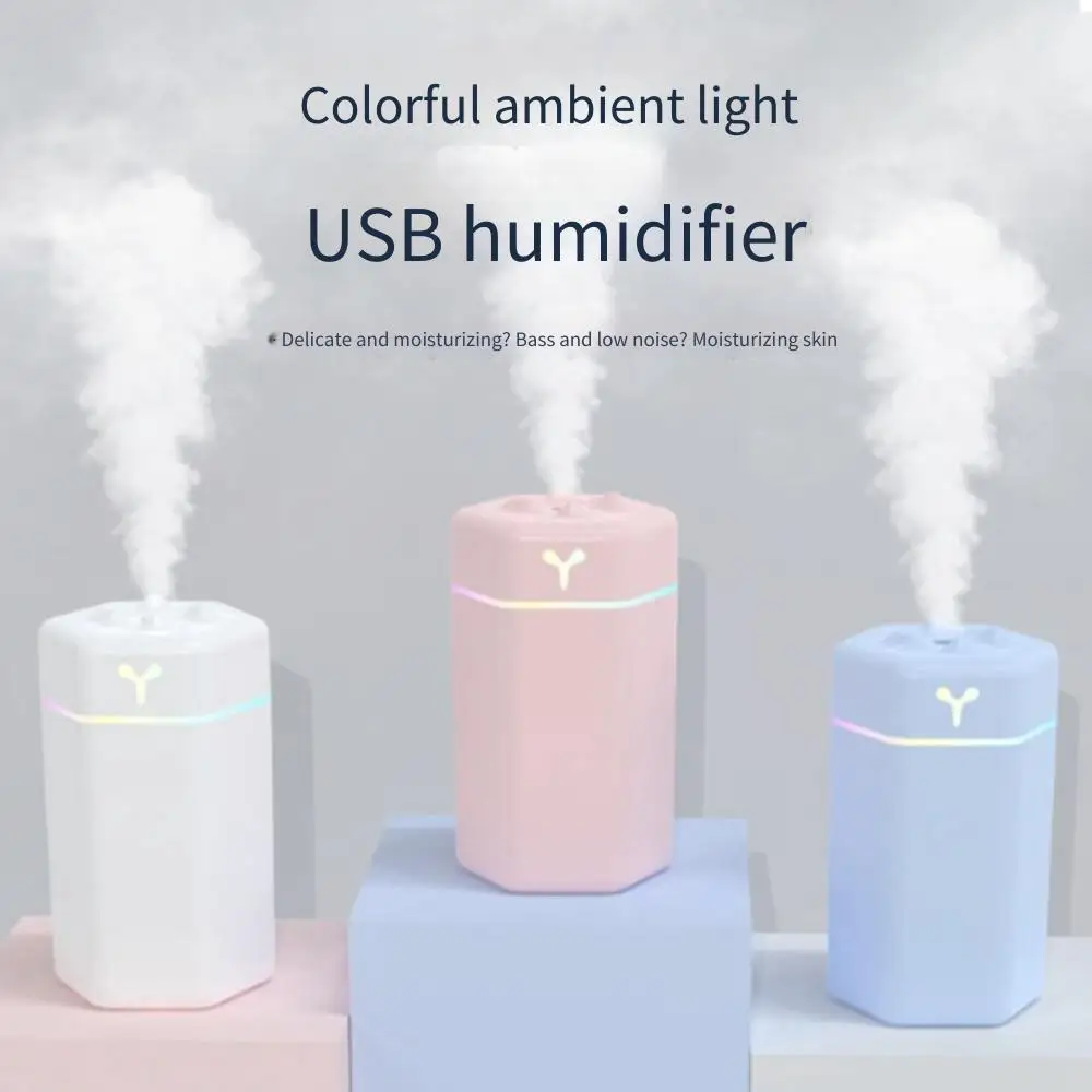 250ML USB Mini Air Humidifier Aroma Essential Oil Diffuser For Home Car Ultrasonic Mute Mist Maker Diffuser with LED Color Lamp