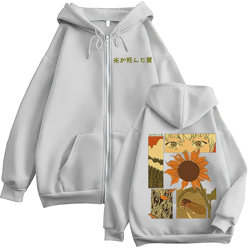 Anime Die Sommer Hikaru Died Hikaru Yoshiki Zipper Hoodies Männer Frauen Fashion Zip Up Mit Kapuze Sweatshirts Langarm Jacken Mäntel – Detail 7