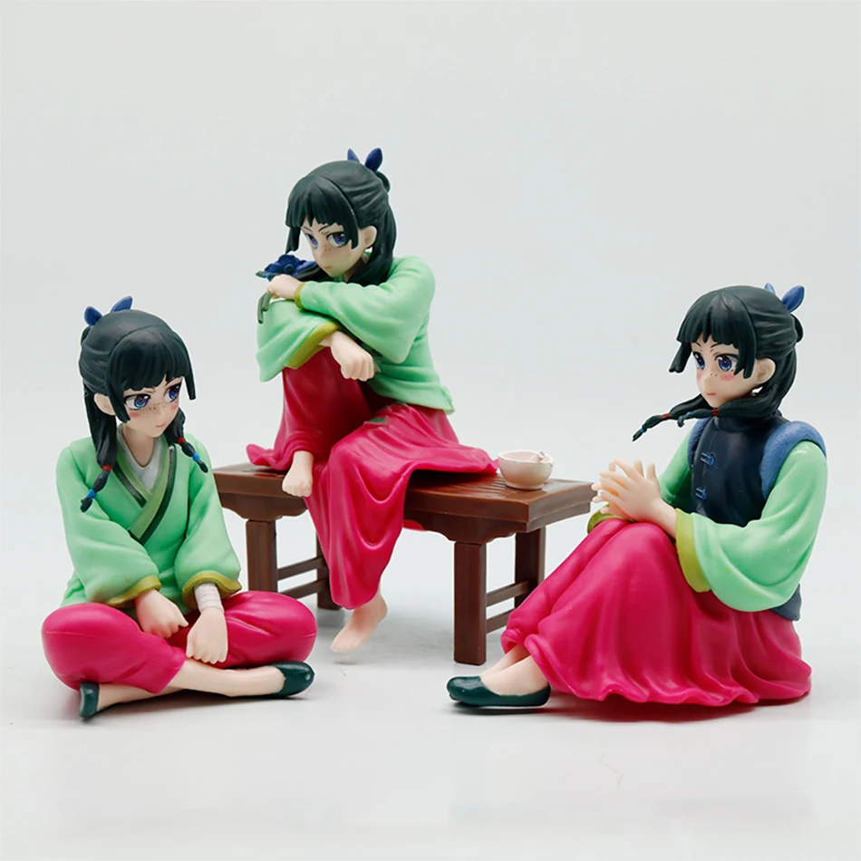 12 يوميات الصيدلية شخصيات كرتونية نموذج PVC MaoMao وطاولة لطيف فتاة عمل أرقام لعب للهدايا جمع الشكل عيد الميلاد