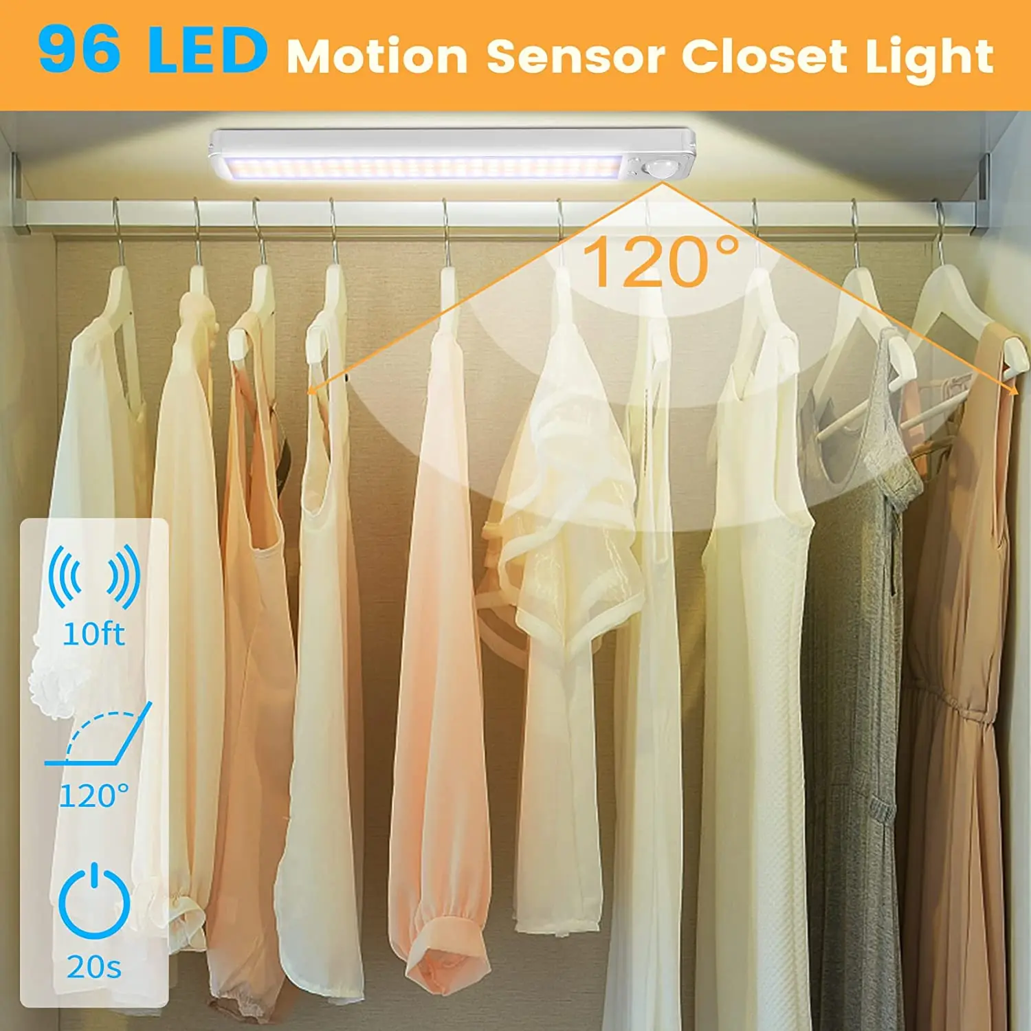 Led Cabinet Light Type-C Usb Recharge Motion Sensor Light Kitchen Closet Wireless Smart Lamp Under Furniture Dimmable Lighting