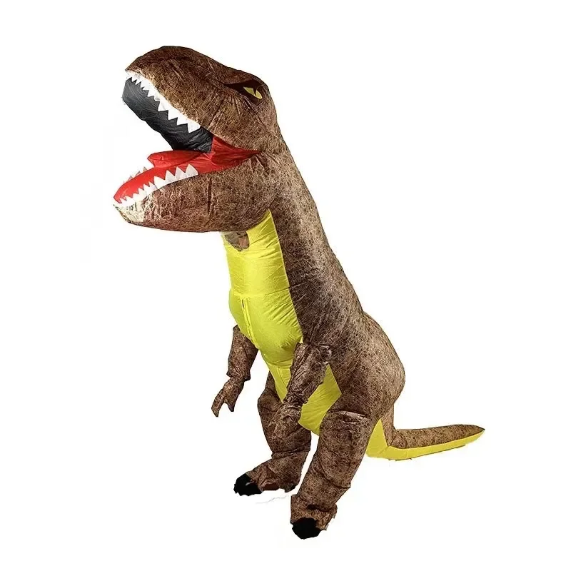Inflatable T Rex Costume Halloween Dinosaur Suit Adult Kids Outdoor Party Cosplay Dress Up Prop Funny Animal Mascot Outfit