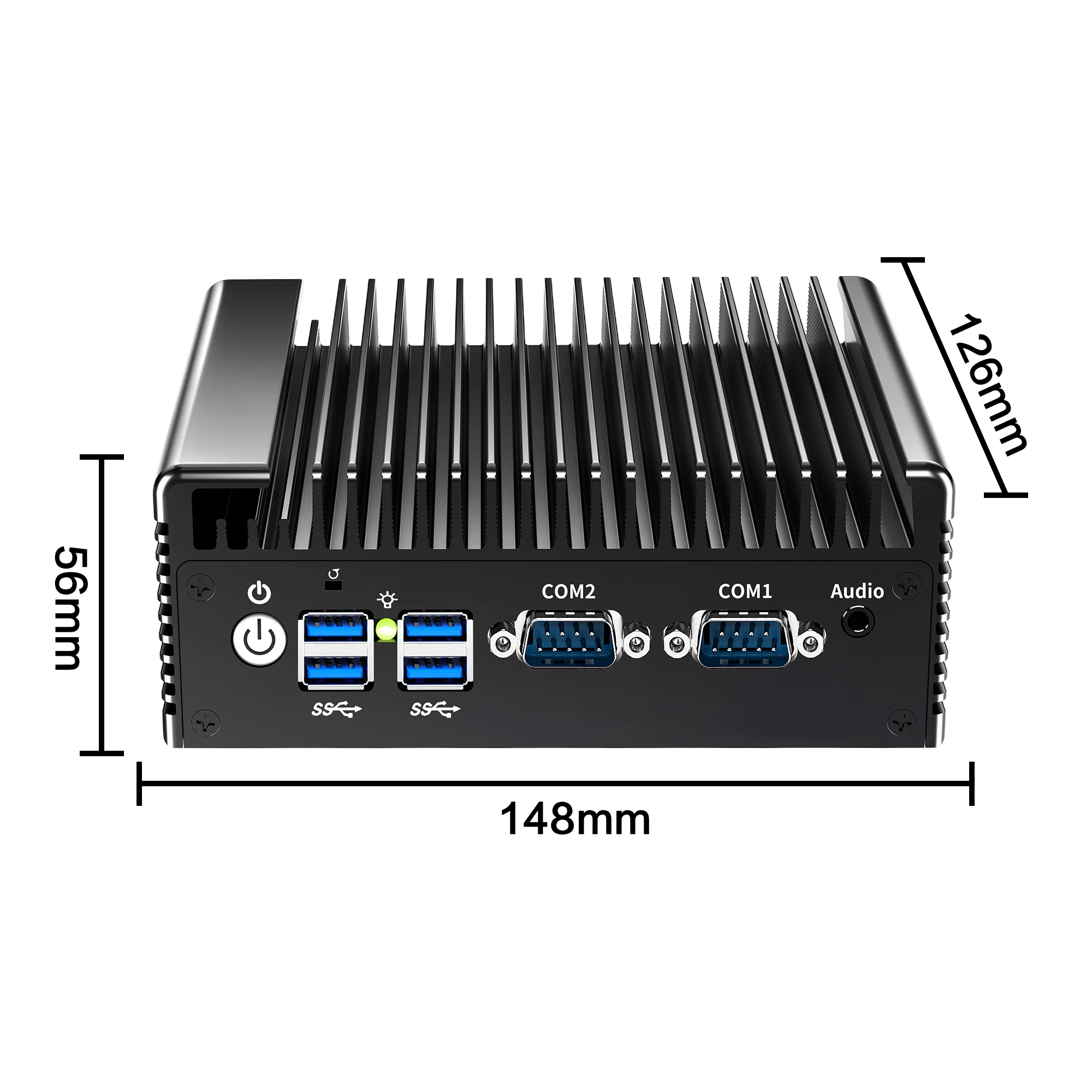 Firewall Mini PC Dual LAN Intel N97 N100 6xUSB HD+VGA Fanless Industrial Computer Home Server Windows11