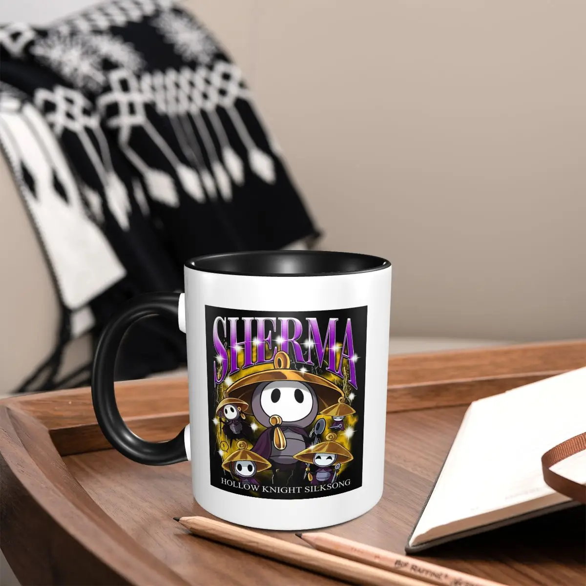 

Sherma Hollow Knight Inspired Cute Minimalist Mug Funny Ceramic Coffee Cups Tea Mugs Milk Cup Drinkware Gift for Friends