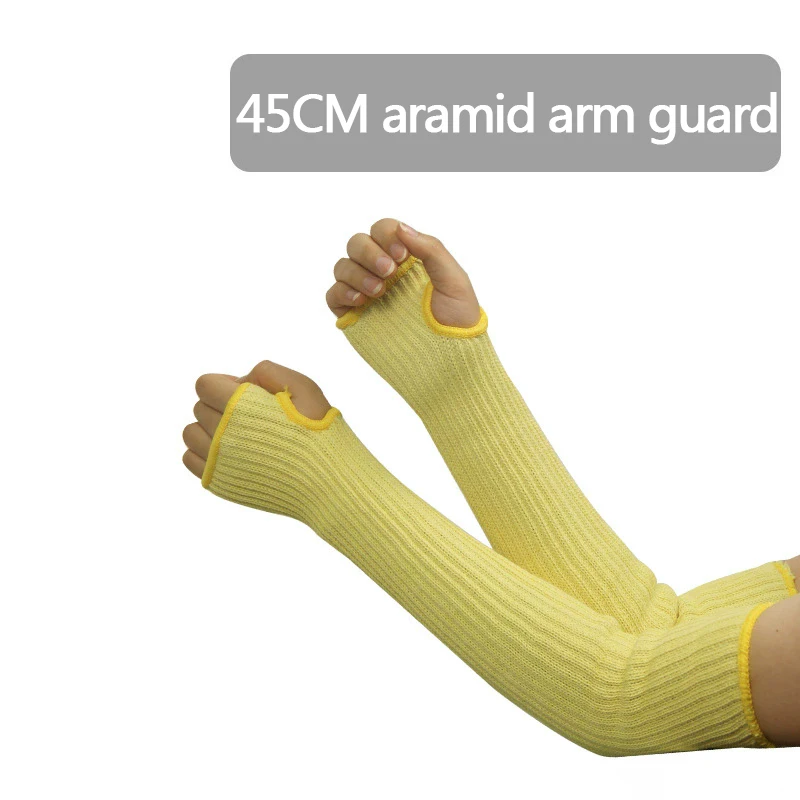Aramid Heat Insulation Sleeve 20/45cm, Single-layer Cut-resistant, Flame-retardant And High-temperature Resistant Sleeve