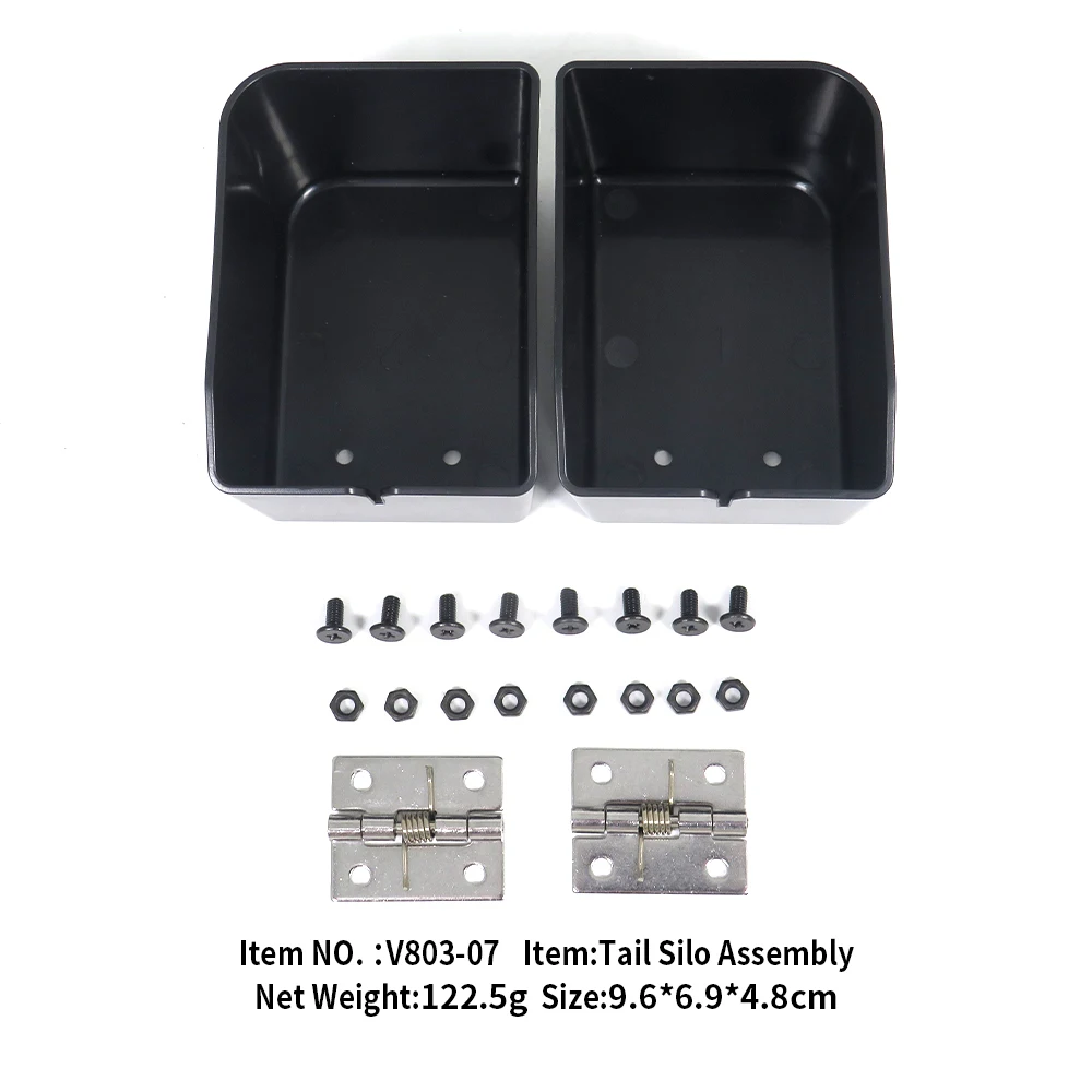 Flytec Offizielle Original V803-07 Tail Silo Montage Ersatzteile für 4 Tanks Dual Antenne RC Karpfen Angeln Köder Boot