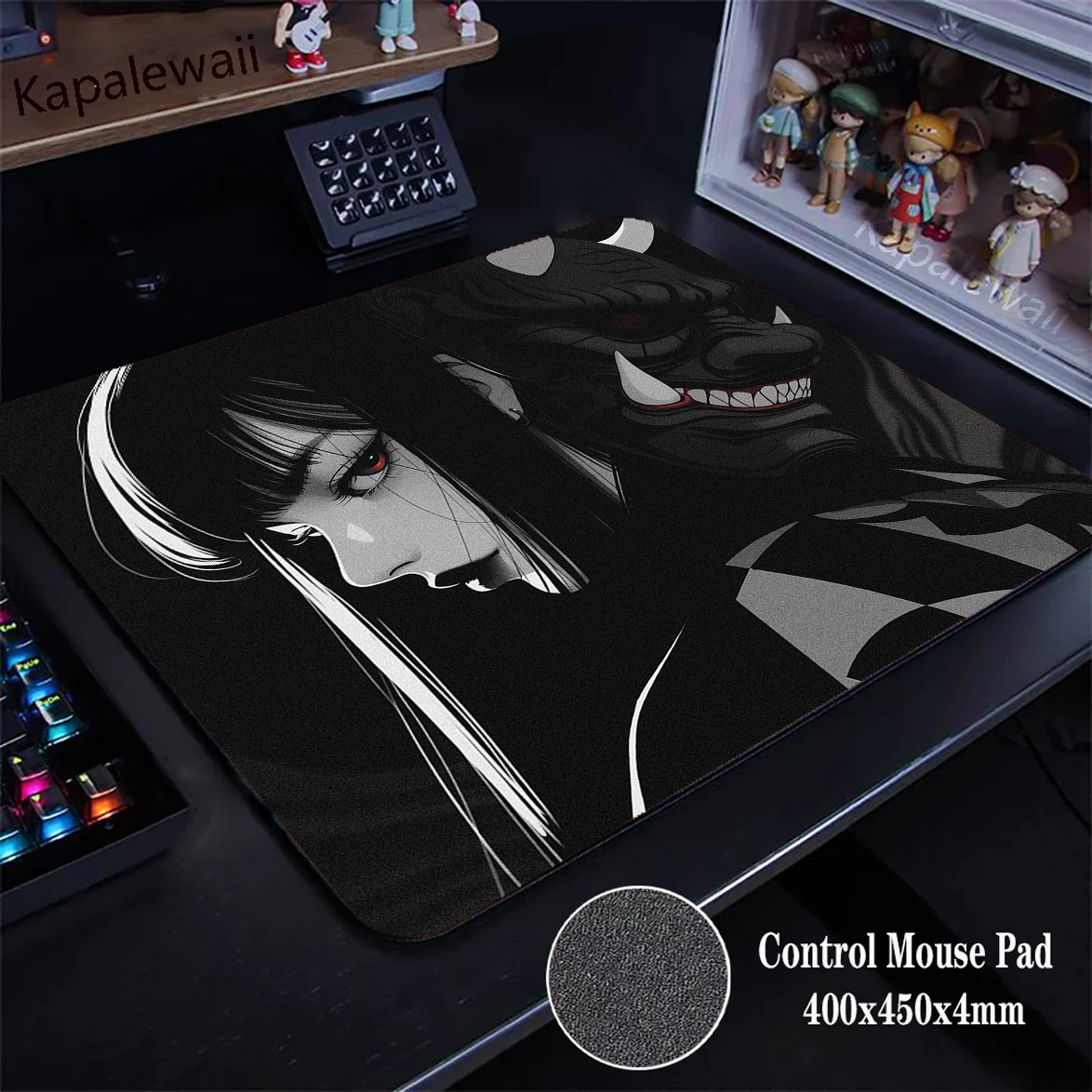 

Premium E-Sports Mouse Pad Gamer Anime Mask Girl Mousepad Balance Mouse Mat Desk Mat Control Mouse Pads Keyboard Pad 45x40CM