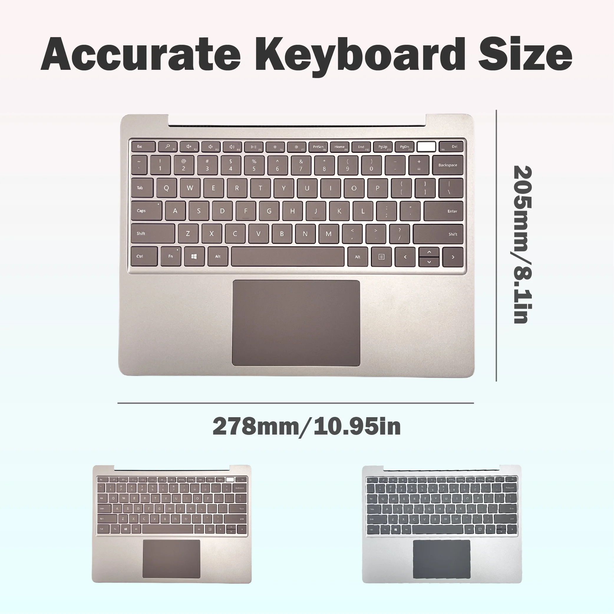 

Клавиатура с трекпадом 1943, для ноутбука Microsoft Surface Go 1/2 Gen 2020 2022, 100% высокое качество