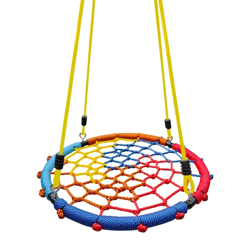 DurableChildren'sOutdoor Circular Swing Amusement Equipment Multi person Swing Outdoor Courtyard Bird's Nest Circular Rope Swing