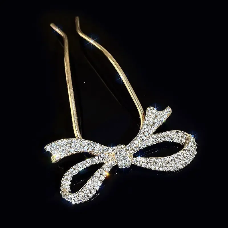 Fashion Butterfly Hair Sticks for Women Shell Hair Clip Pins Minimalist U Shape Girls Hairpins Hair Bun Maker Headwear