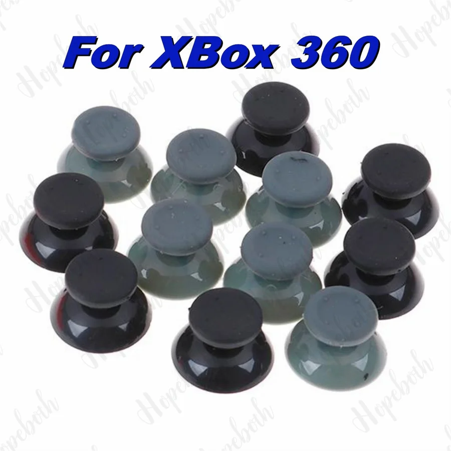 50pcs for Microsoft Xbox 360 controller Black / Gray Analog Sticks Thumbsticks Joystick Cap Mushroom Head Grip Cover