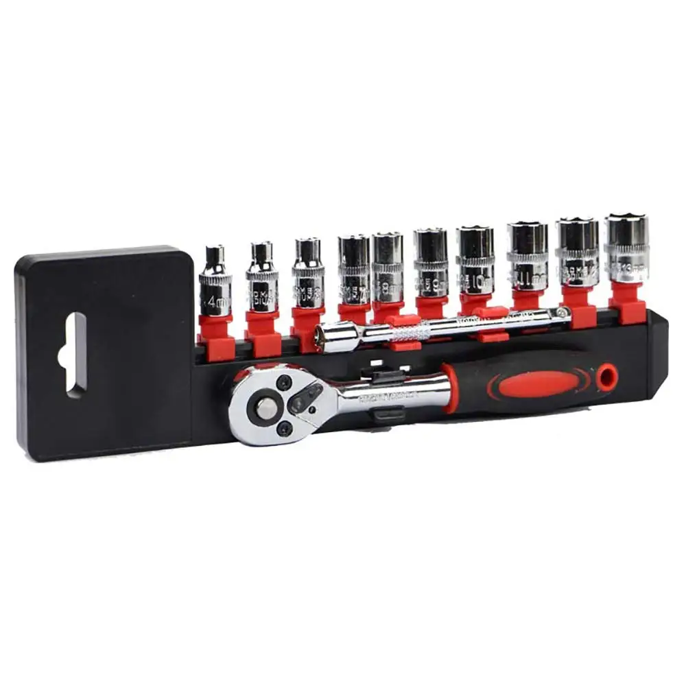 12 Pcs Ratchet Socket Wrench Kit Universal Repair Tool Multi-Function 8-32mm Wrench Home Quick Release Reversible