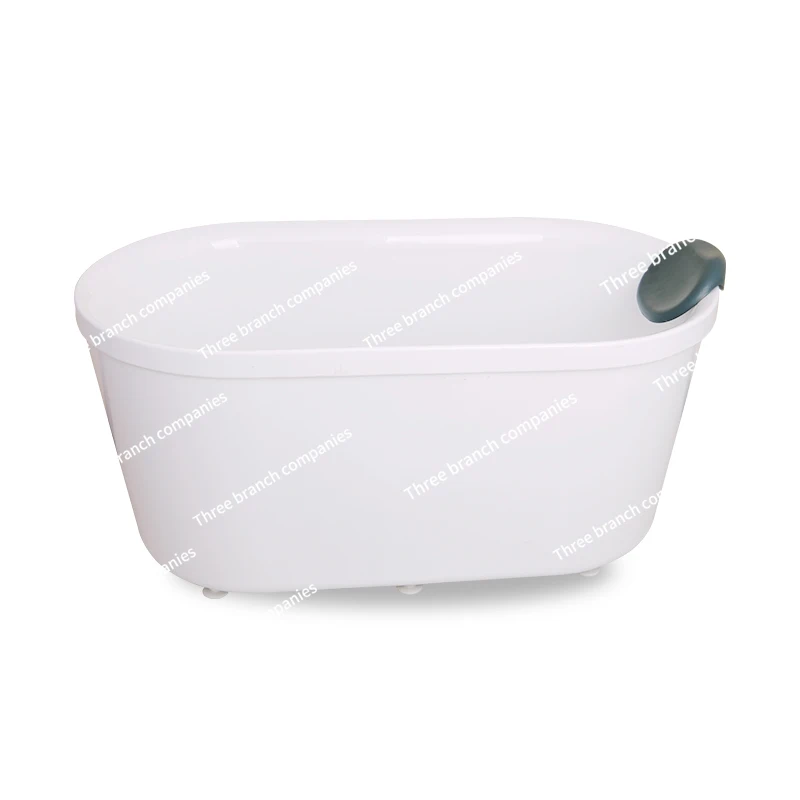 Installation-free bathtub household small apartment elderly movable independent water tub