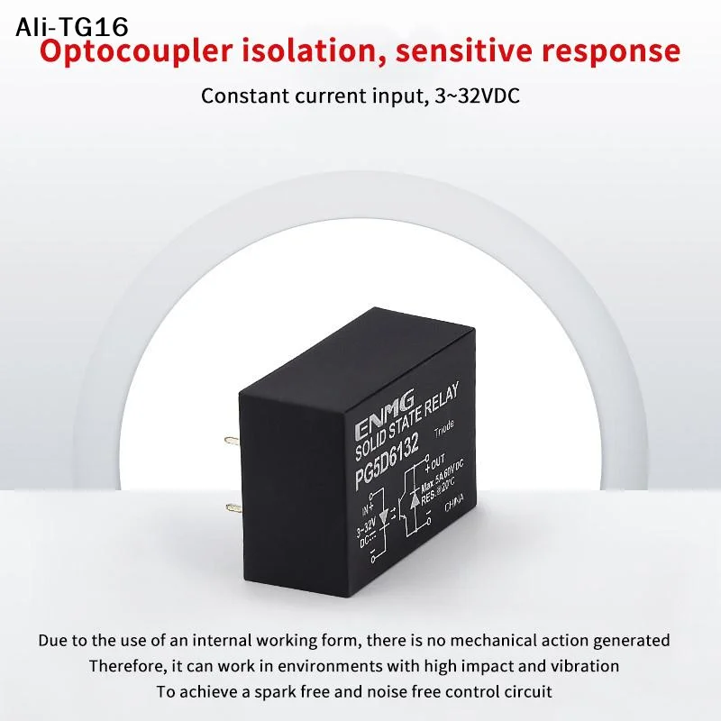 【TG16】Small SSRPCB Circuit Board Solid State Relay 60VDC 240VDC 480VDC PG5D6132 3~32V Wide Voltage DC Control Normall Open