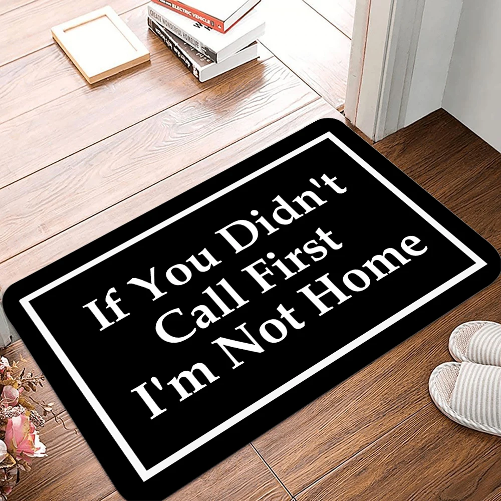 Divertida alfombra de bienvenida para puerta, alfombra antideslizante, alfombra decorativa para el hogar, sala de estar, dormitorio, cocina, felpudo de decoración del hogar