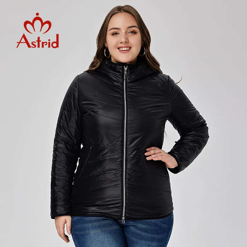 Astrid – veste de printemps pour femme, manteau rembourré, parka matelassée à capuche, vêtement court et chaud, vêtements d\'extérieur, grande