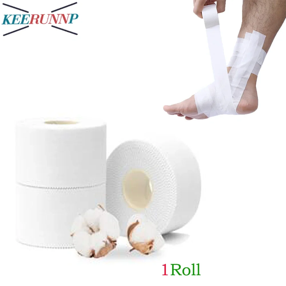 1Roll Athletic Tape - No-Sticky Residue – White Bandage Tape - Sport Tape -Skin Friendly Athletic Tape Athletes,Coaches,Amateurs