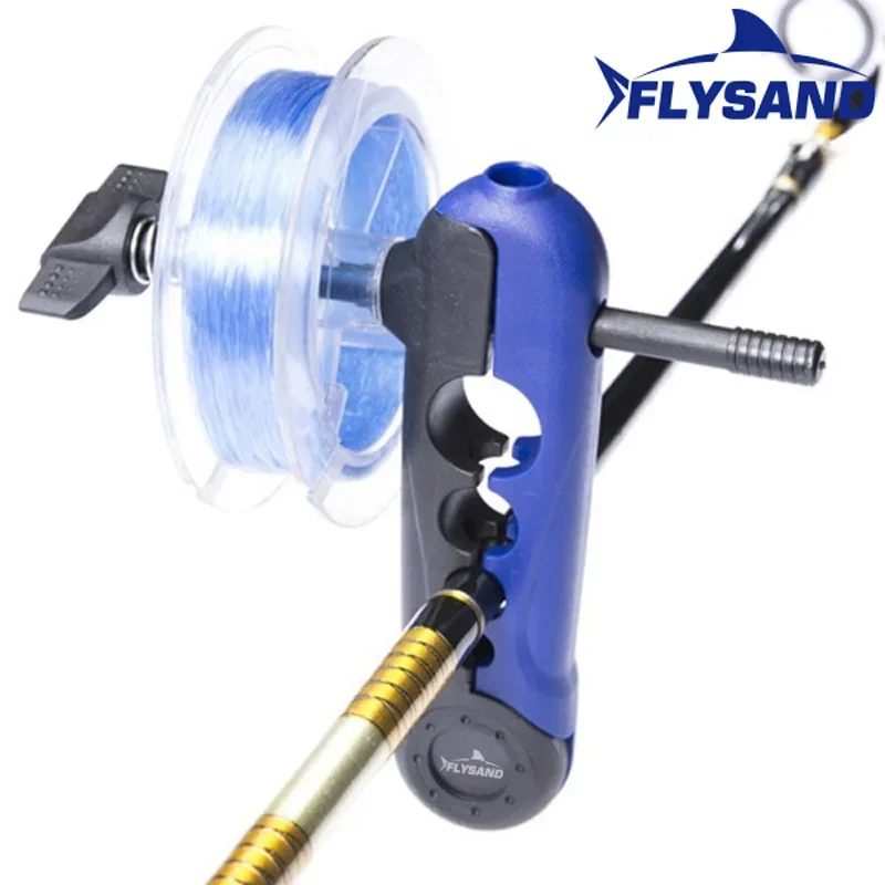 FLYSAND Mini Portable Fishing Line Spooler Adjustable for Various Sizes Fishing Rod Bobbin Reel Winder Board Spool Line Wrapper