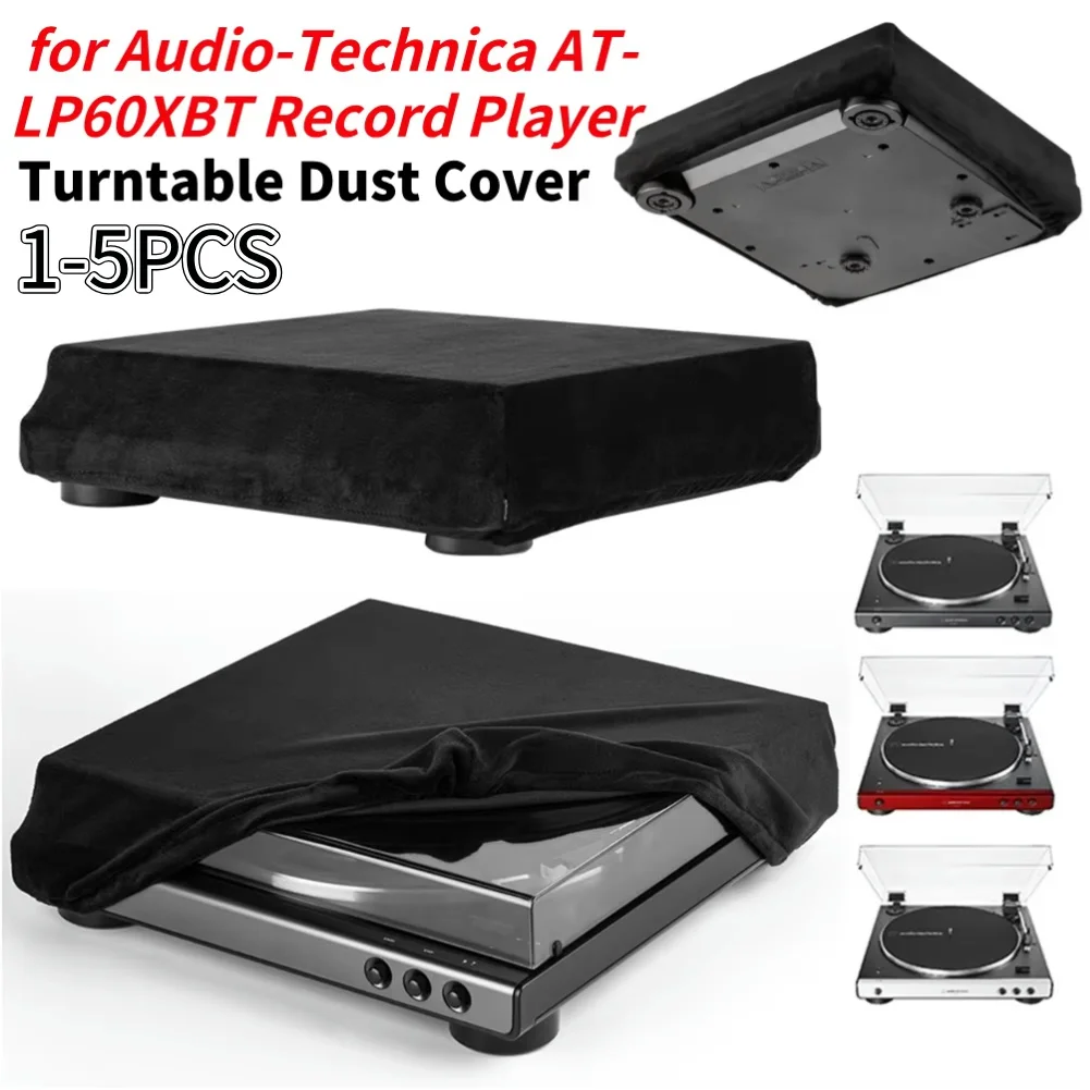 Turntable Dust Cover Spandex with Elastic Band Turntable Dust Case Sleeve Foldable for Audio-Technica AT-LP60XBT Record Player