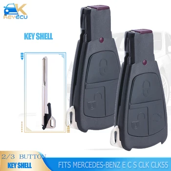 Mercedes 2 düğme/3 düğme akıllı uzaktan araba anahtarı kabuk durumda Fob mercedes-benz E C S CLK için